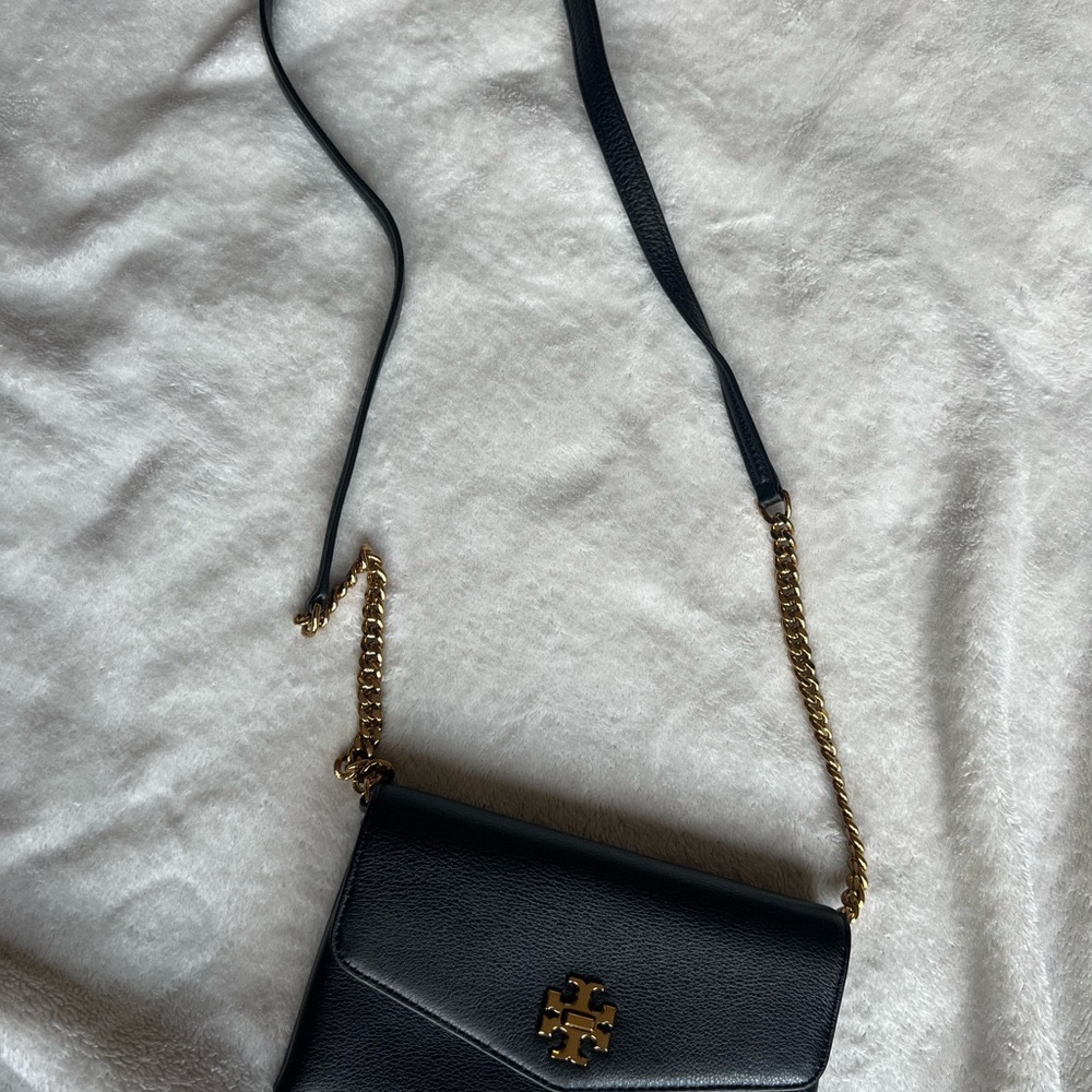 Tory Burch Black and Gold Crossbody Bag